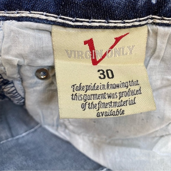 VO‎ Jeans Trendy Tie-Dye Style Blue Straight Legs Jeans Size 30 - Picture 12 of 16